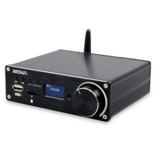 Підсилювач двоканальний BRZHIFI Audio C40 Hi-Fi 130x2 Вт на базі TPA3250 та ЦАП ES9023 - підтримка Bluetooth та пульта керування Колір Чорний
